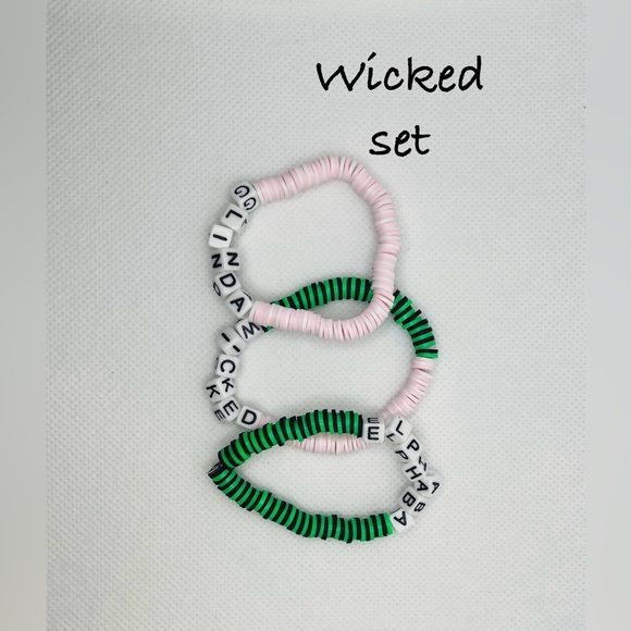 Handmade Other - Wicked Clay beaded Bracelet Set of 3